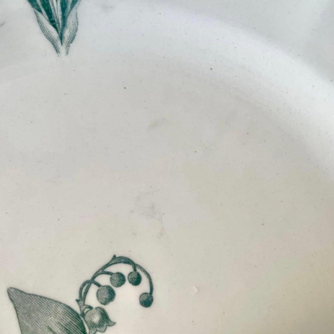 ロンシャンすずらんプレート平皿2枚セット　フランスアンティークミュゲスズラン鈴蘭