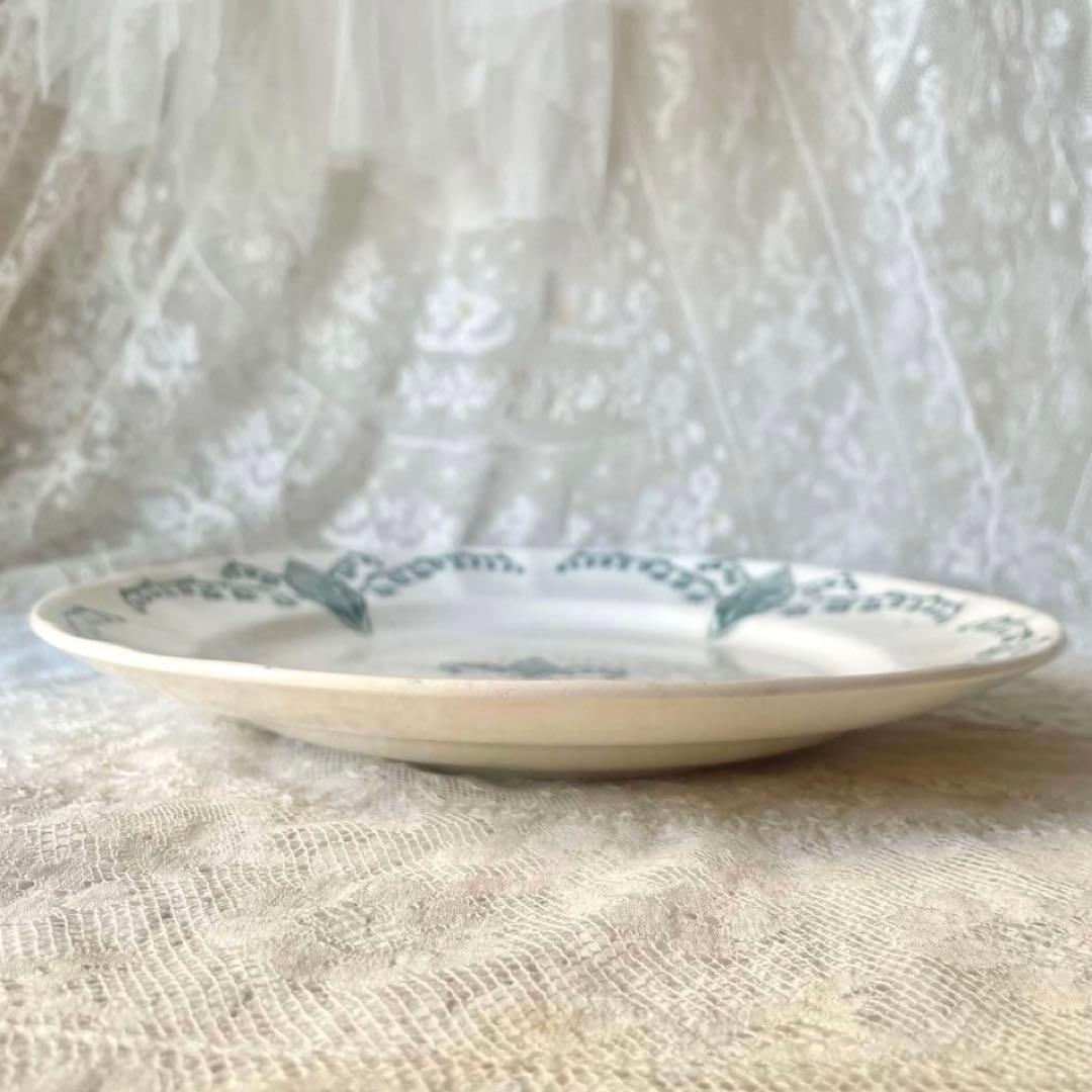 ロンシャンすずらんプレート平皿2枚セット　フランスアンティークミュゲスズラン鈴蘭