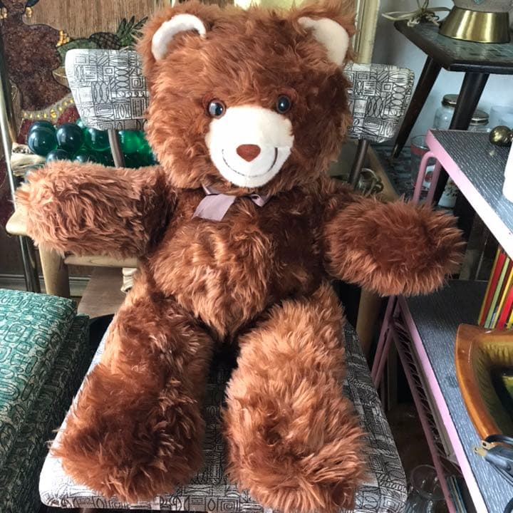 BIG美品　60's～70's　アンティーク　熊ぬいぐるみUSAヴィンテージ雑貨