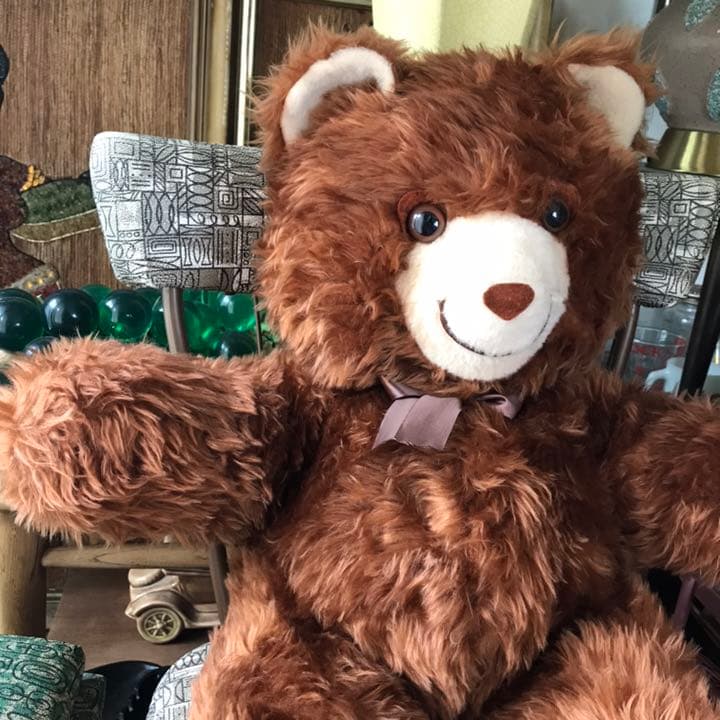 BIG美品　60's～70's　アンティーク　熊ぬいぐるみUSAヴィンテージ雑貨