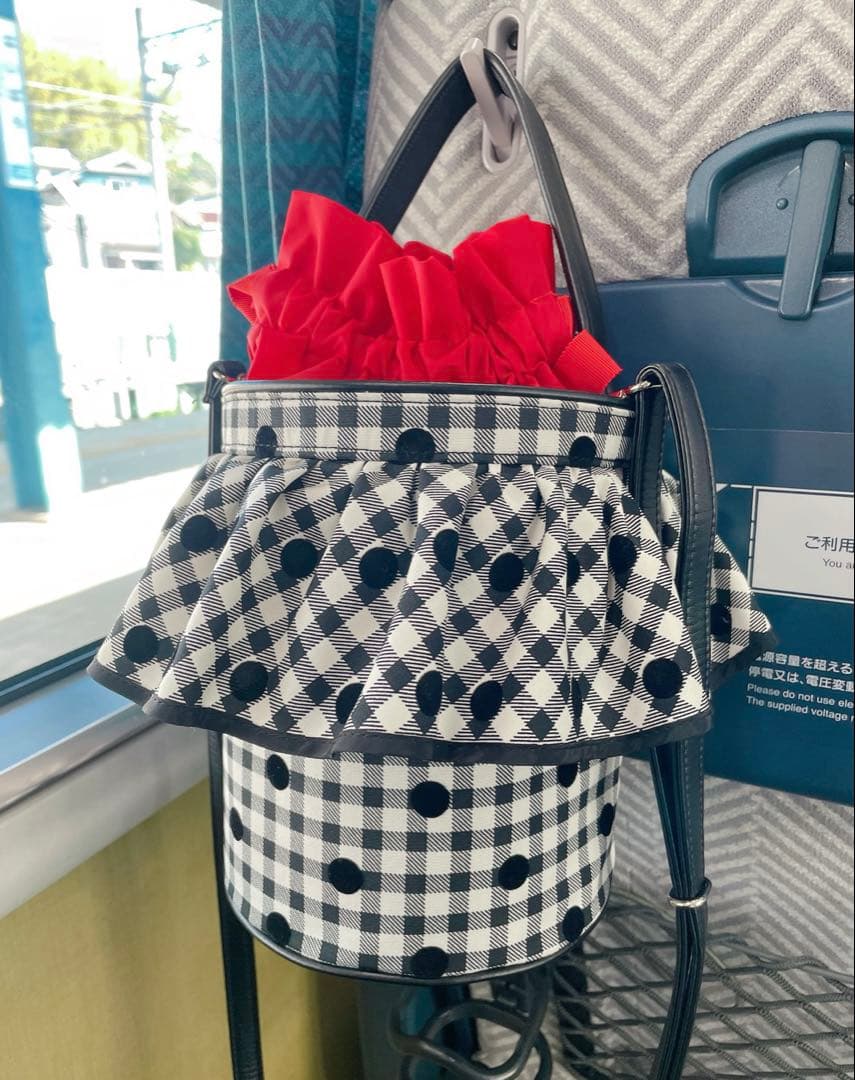 ぽっち　1度の使用　美品　完売　ギンガムチェック　セツコサジテール