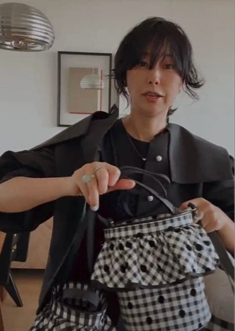 ぽっち　1度の使用　美品　完売　ギンガムチェック　セツコサジテール