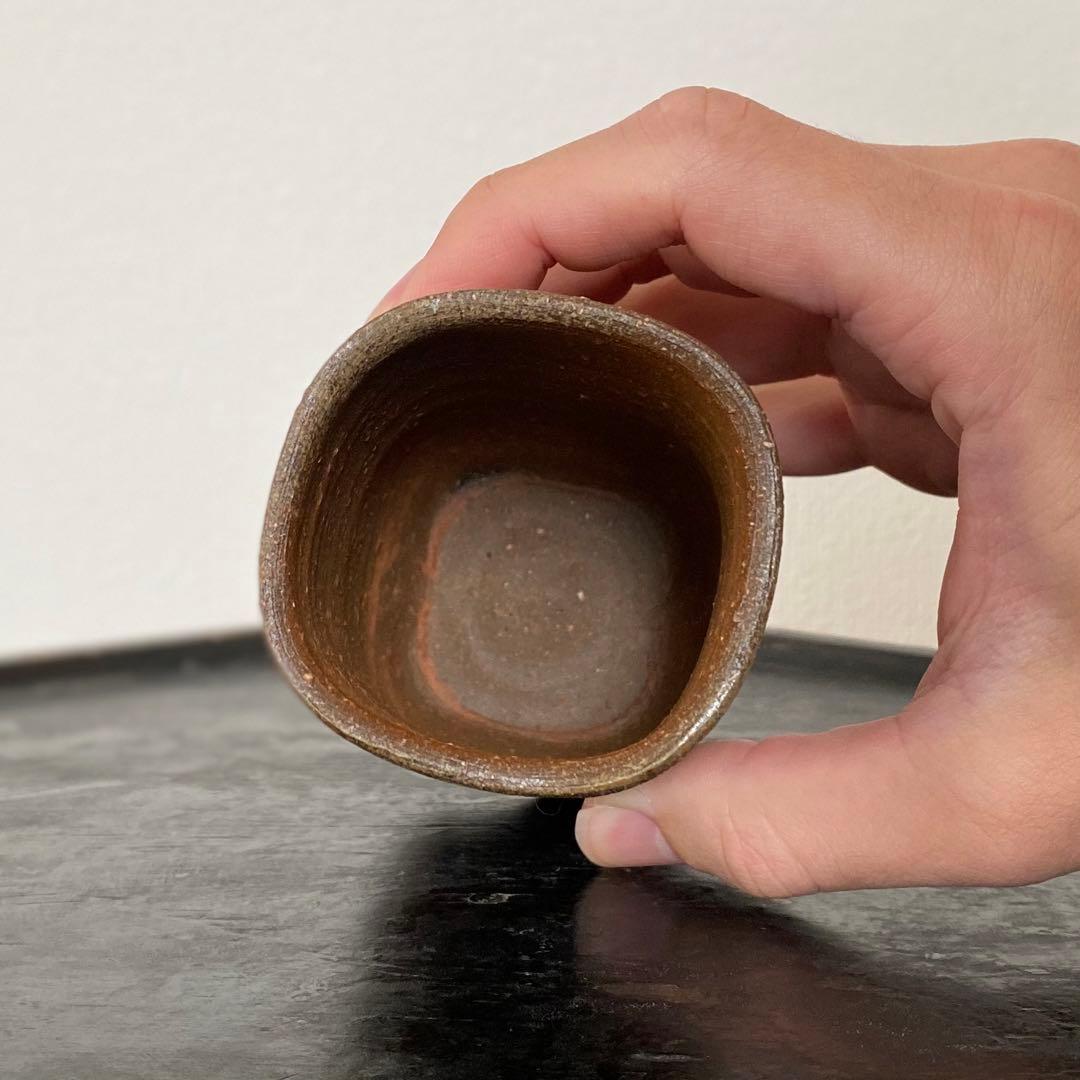備前焼 安倍安人「麦酒盃」