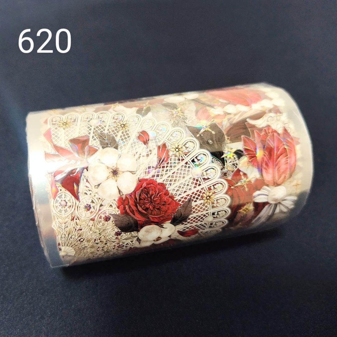 巻売 620★ 海外 マスキングテープ マステ PET 花 装飾 人物 虹光