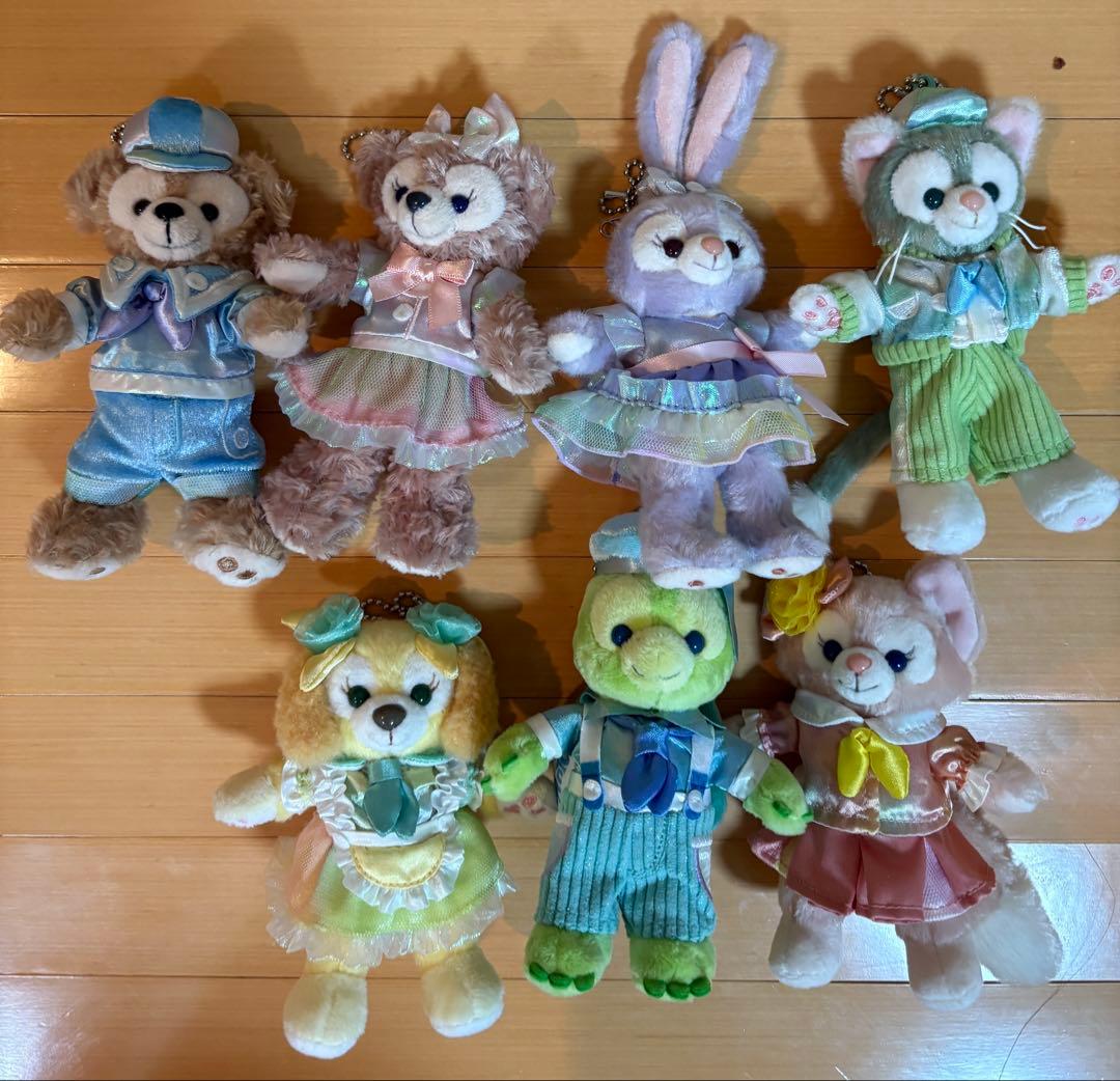 カラフルハピネス ぬいぐるみバッジ ７点セット東京ディズニーシー