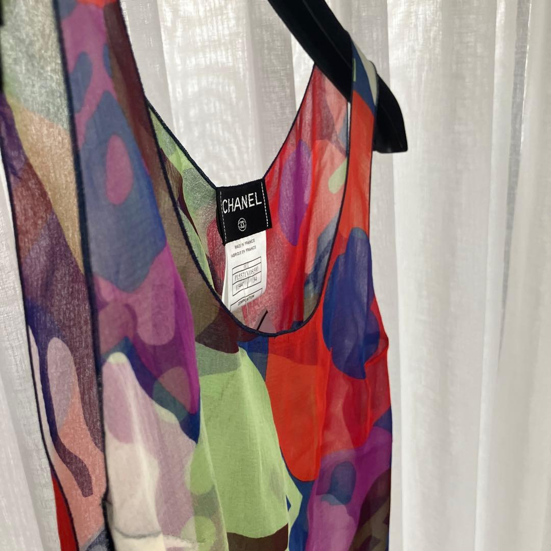 CHANEL マルチカラータンクトップ サイズ34
