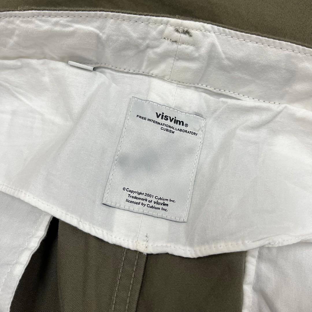 美品　visvim ヴィズヴィム　HIGH-WATER チノパンツ　M カーキ