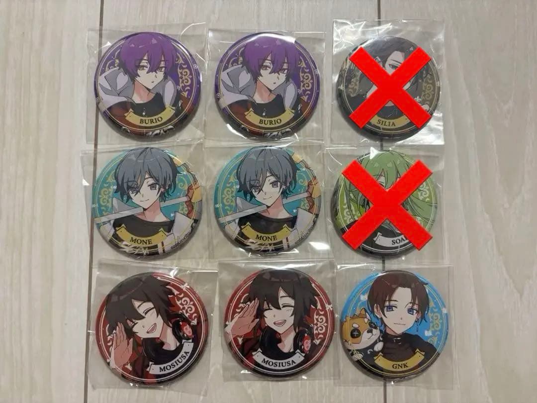 第五人格 SCARZ 缶バッチ もしうさ しりあ もね ぶりお