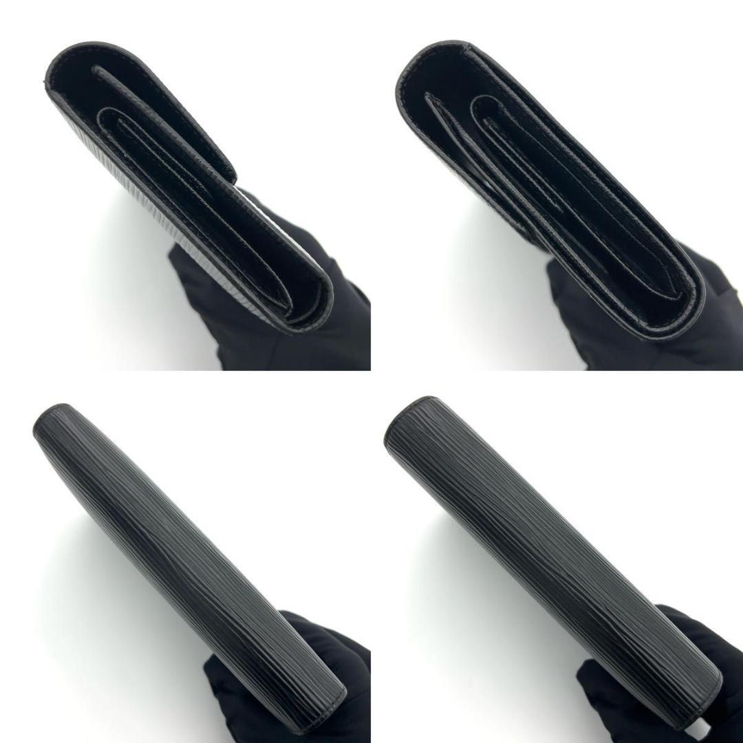 限界価格❣️ルイヴィトン 三つ折り財布 エピ エテュイパピエ 黒 男女兼用