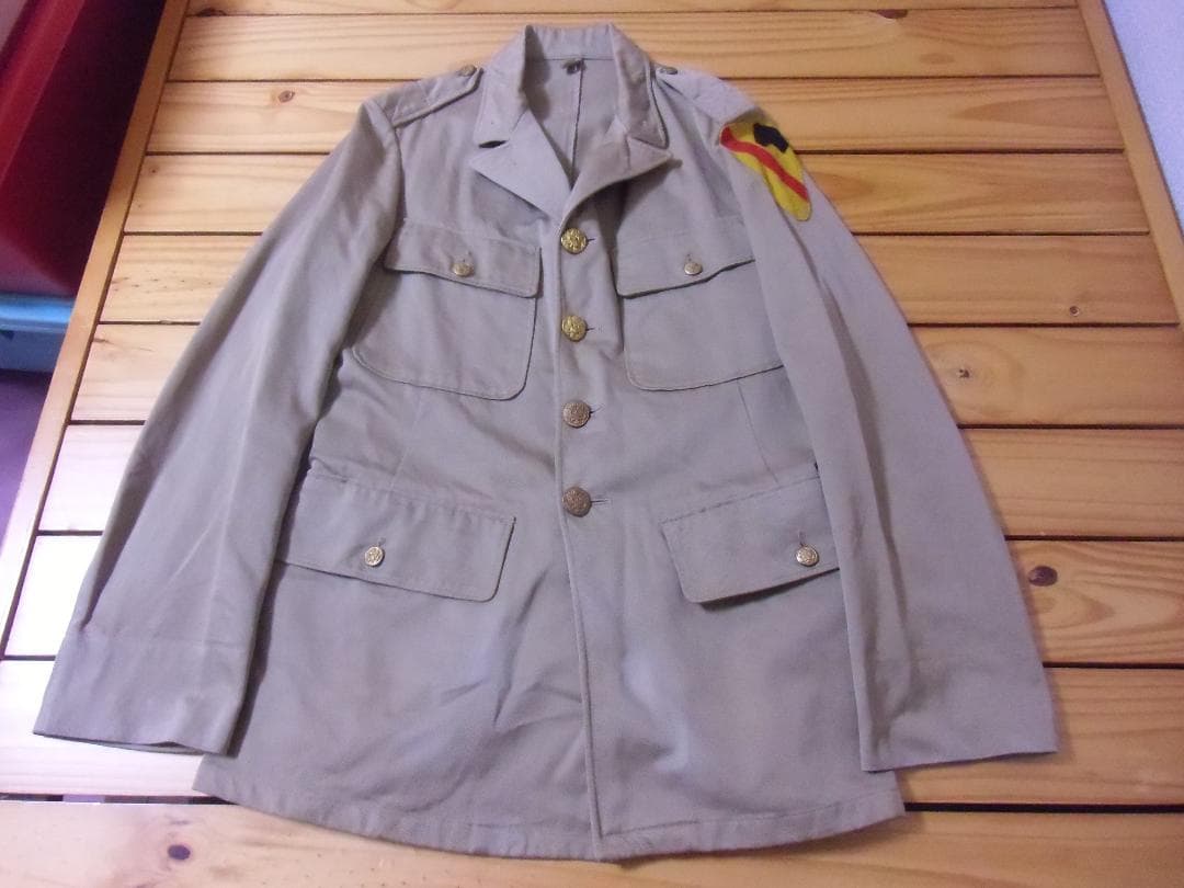 ★アメリカ軍＊コットン＆カーキ＊トロピカルジャケット（実物）