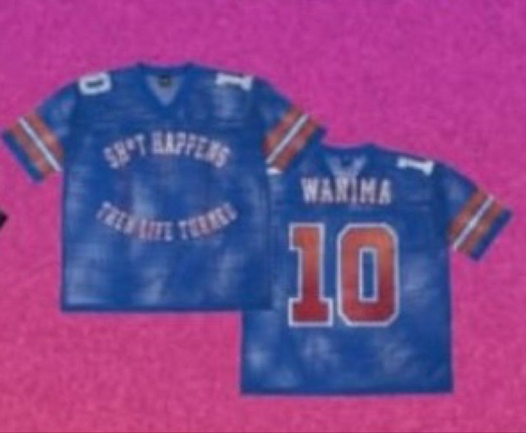 WANIMA フットボールシャツ L/XLサイズ ブルー