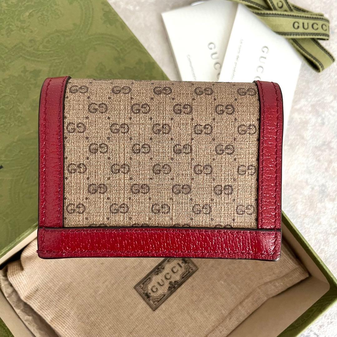 極美品✨GUCCI ドラえもん コラボ インターロッキング 二つ折り財布 PVC