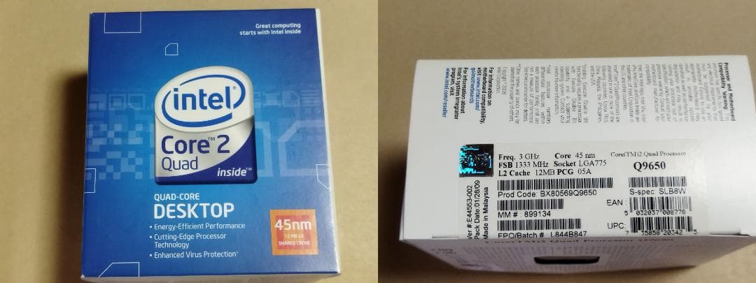 マザーボード EP45-UD3R +Q9650 +PC2-8500(PC2-8900) 8GB