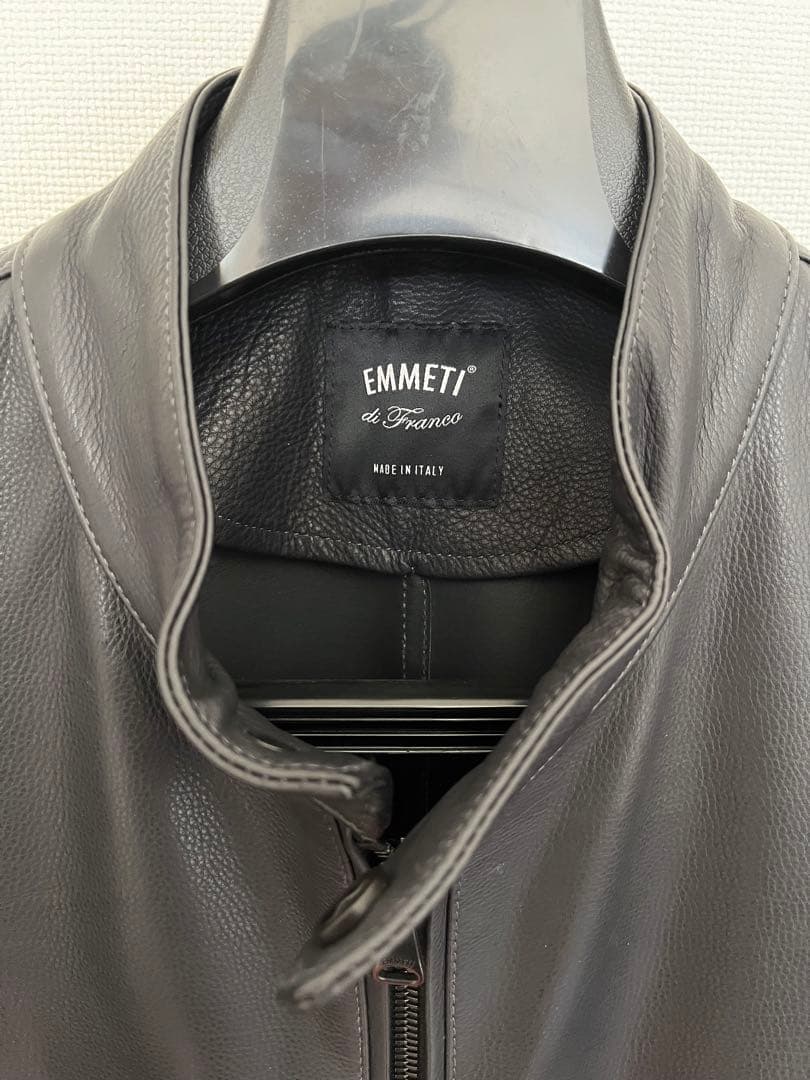 レア！EMMETI JURI カーフスキン シングルライダースジャケット 美品