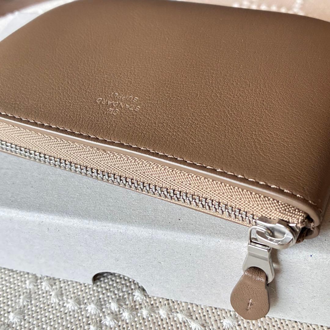 お値下！スタンダードサプライ PAL オーバルジップウォレットS スレートカーキ