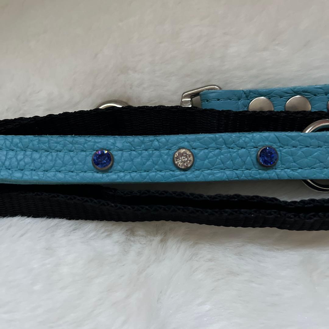 BUDDY BELT バディベルトBLUE 3号 カスタマイズクリスタル付