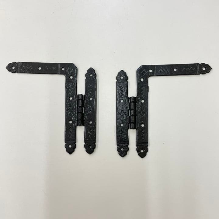 イギリスアンティーク アイアンのヒンジ ペア ドアの蝶番 カークパトリック