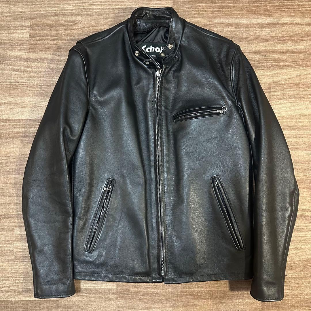 Schott 641 ショット　シングルライダースジャケット　ライナー付きレザー