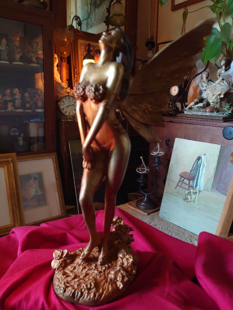 ヴィンテージ　ブロンズ像「勝利の女神」