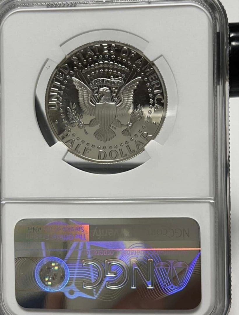 NGC準最高鑑定 PF69 1995年 ケネディ　1/2ドル銀貨　SV900