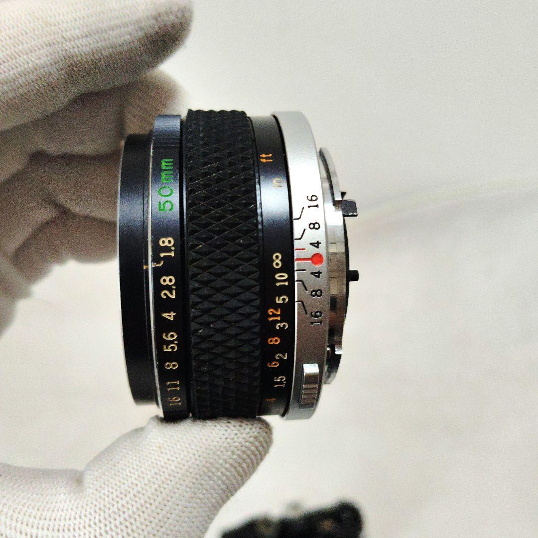 ■美品■ OLYMPUS OM-1 F.ZUIKO 50mm 露出OK　ブラック