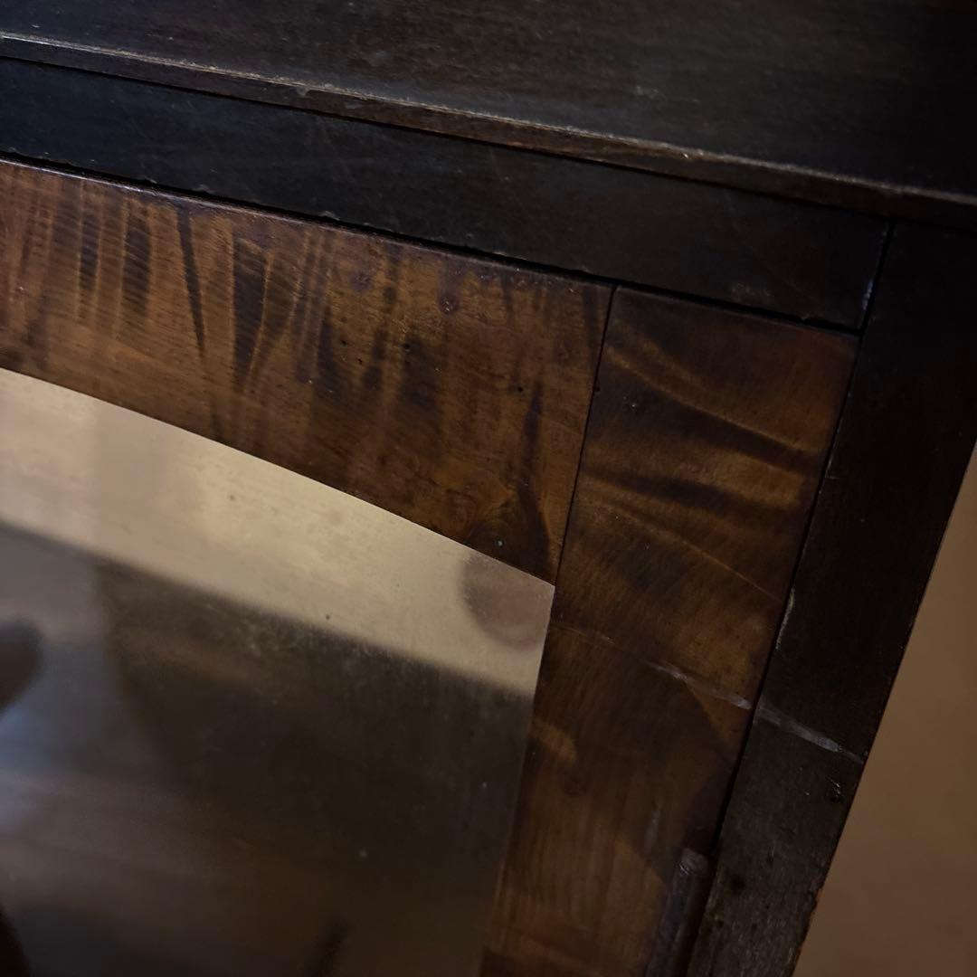 木製ガラス扉キャビネット