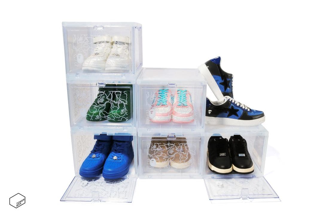 【4個】BAPE A BATHING APE 収納ボックス TOWER BOX