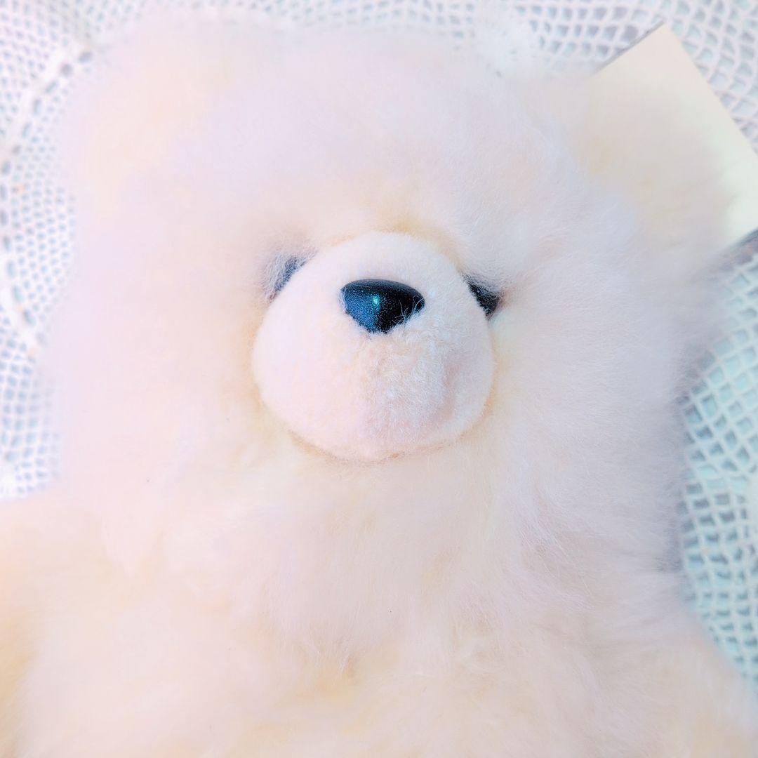 新品タグ付き　テディーベア　ぬいぐるみ　ベビーアルパカ1００％ ペルー製　くま