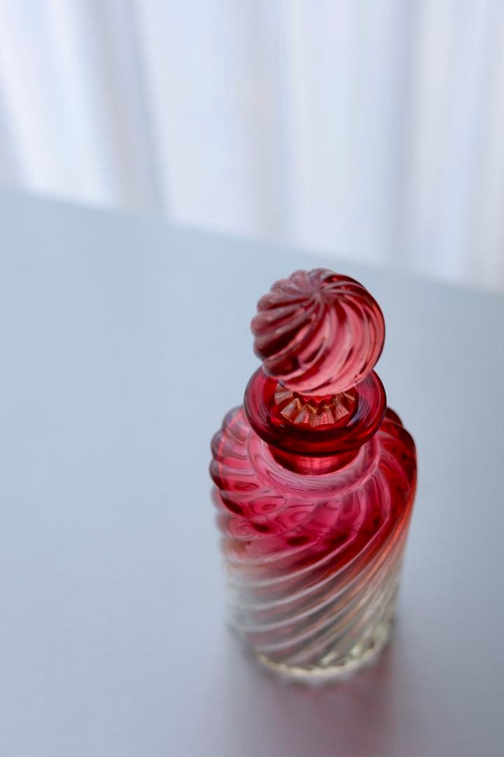 レア　オールド バカラ　バンブー　香水瓶　高さ19cm