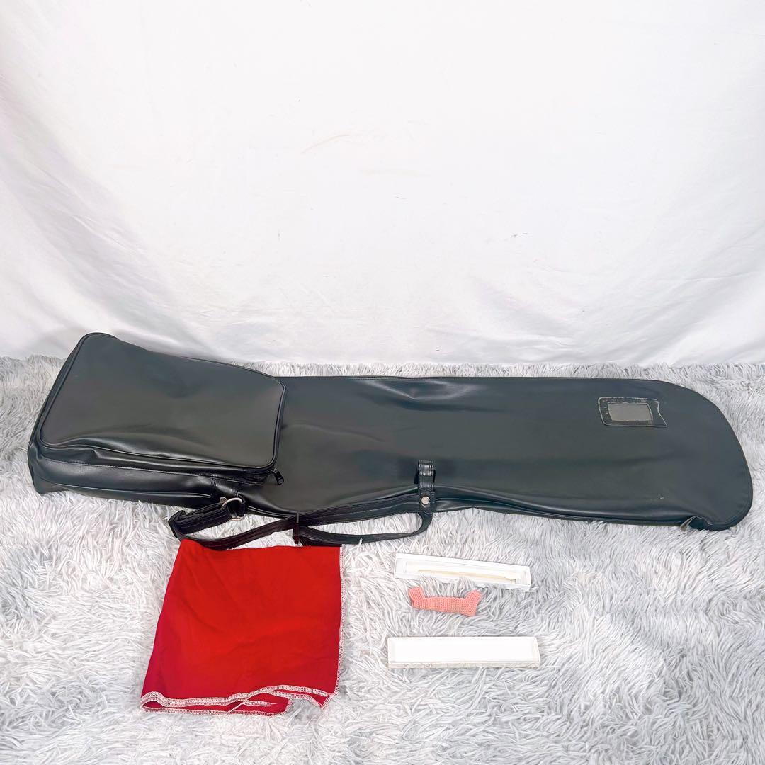 津軽三味線　高級花林　太棹　皮破れなし　ケース付　東さわり　延棹