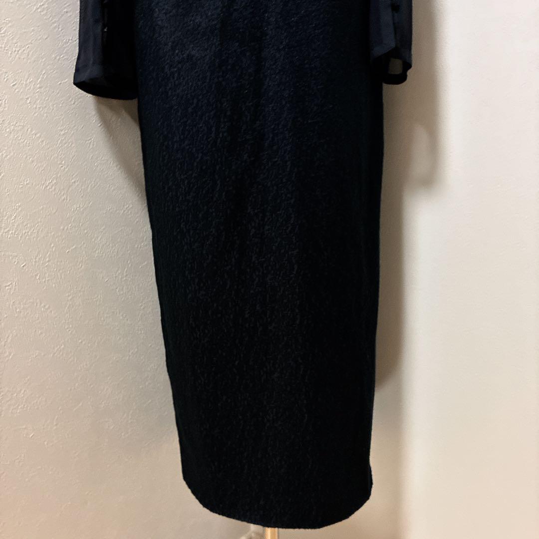 Vラインジャガードドレス / V line jacquard dress