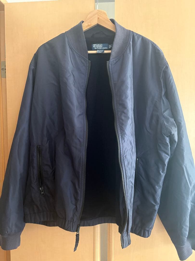 ネイビー ジャンパー ポロ刺繍