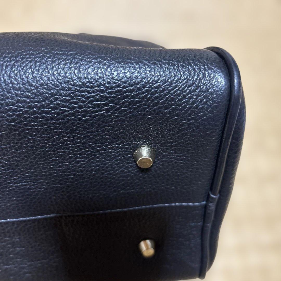 CHRISTIAN VILLA 黒 レザー ショルダーバッグ