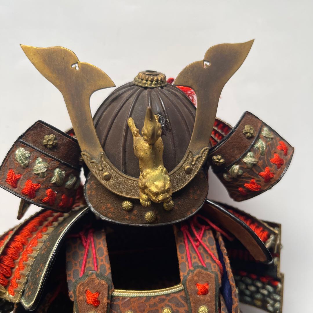 貴重！ 武者人形　武士の鎧 兜人形 75年前の日本古来の伝統的武者人形作品