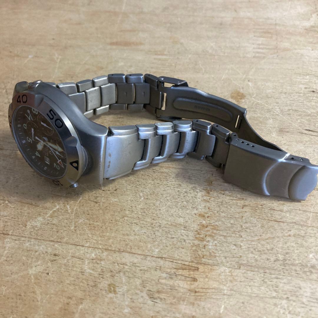 希少品　BULOVA ブローバ 93661 クォーツ アナログ 腕時計 チタン