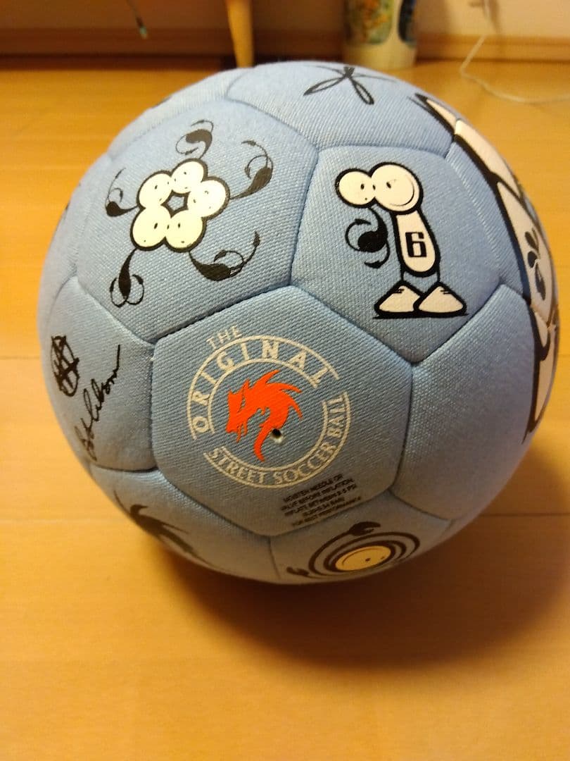 MONTA オリジナルストリートサッカーボール 水色