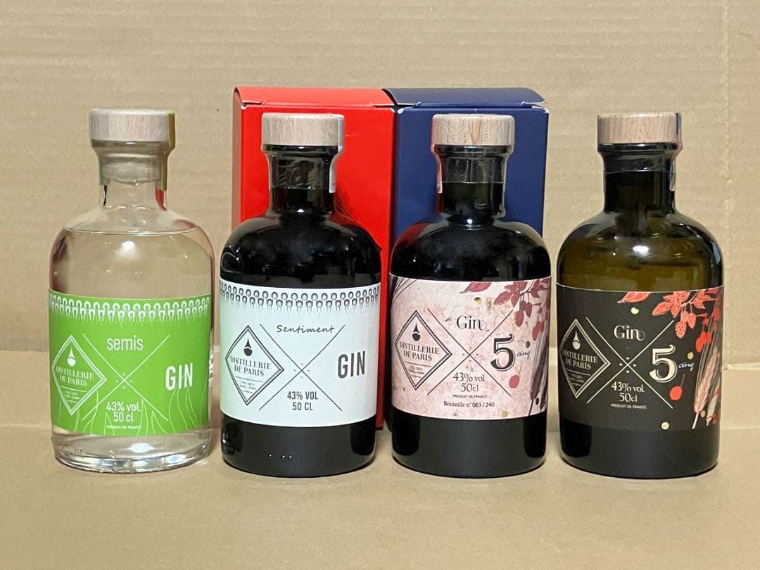 ★【終売】【限定】 ディスティレリドパリ ジン 4本 GIN スピリッツ