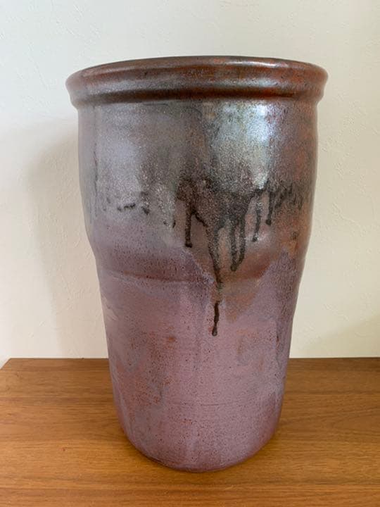 丹波立杭焼き　傘立て　花瓶