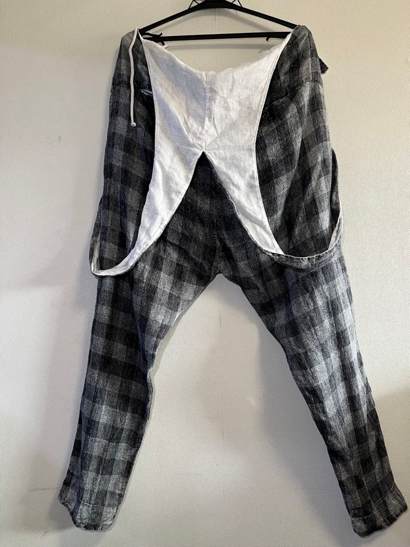 定価6.6万★TRANSIT UOMO 麻オーバーオール トランジットウオモ