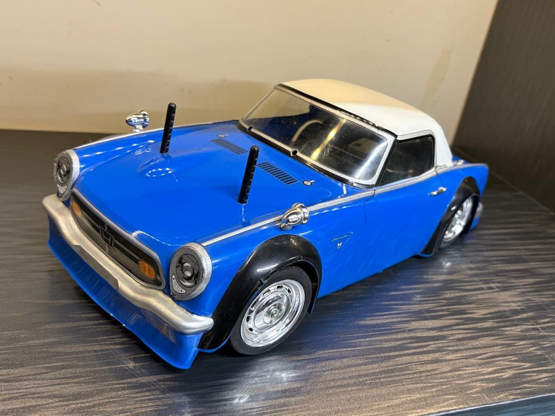 タミヤM01M02 シャーシ　ホンダS800ボディ