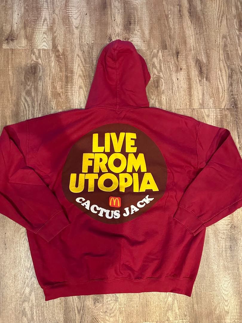 【レア】　Traviss Scott✖️マクドナルド　パーカー　XL レッド