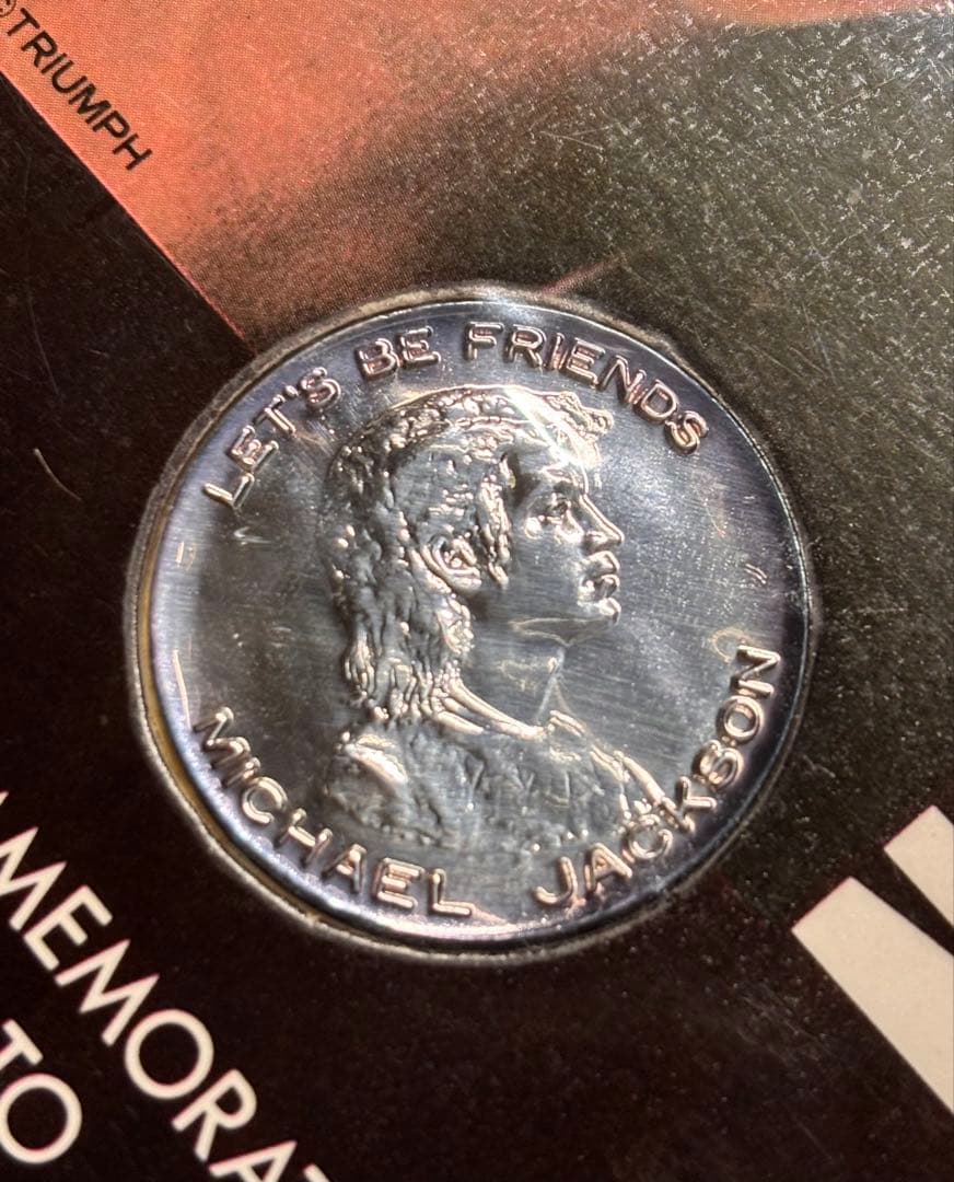 マイケル・ジャクソン訪日記念メダル 純銀 Michael Jackson