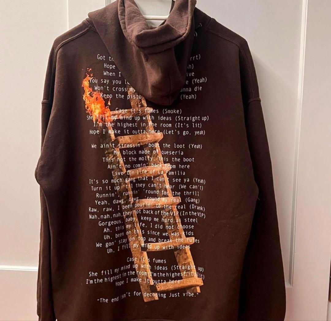 travis scott /Cactus Jackダークブラウン パーカーXL