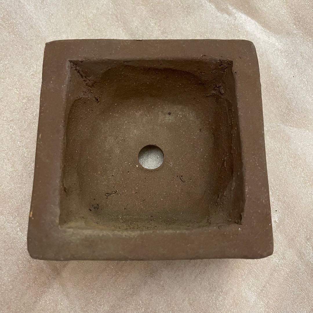 盆栽鉢 ミニ盆栽 鉢 豆盆栽 骨董品 陶芸品 四角
