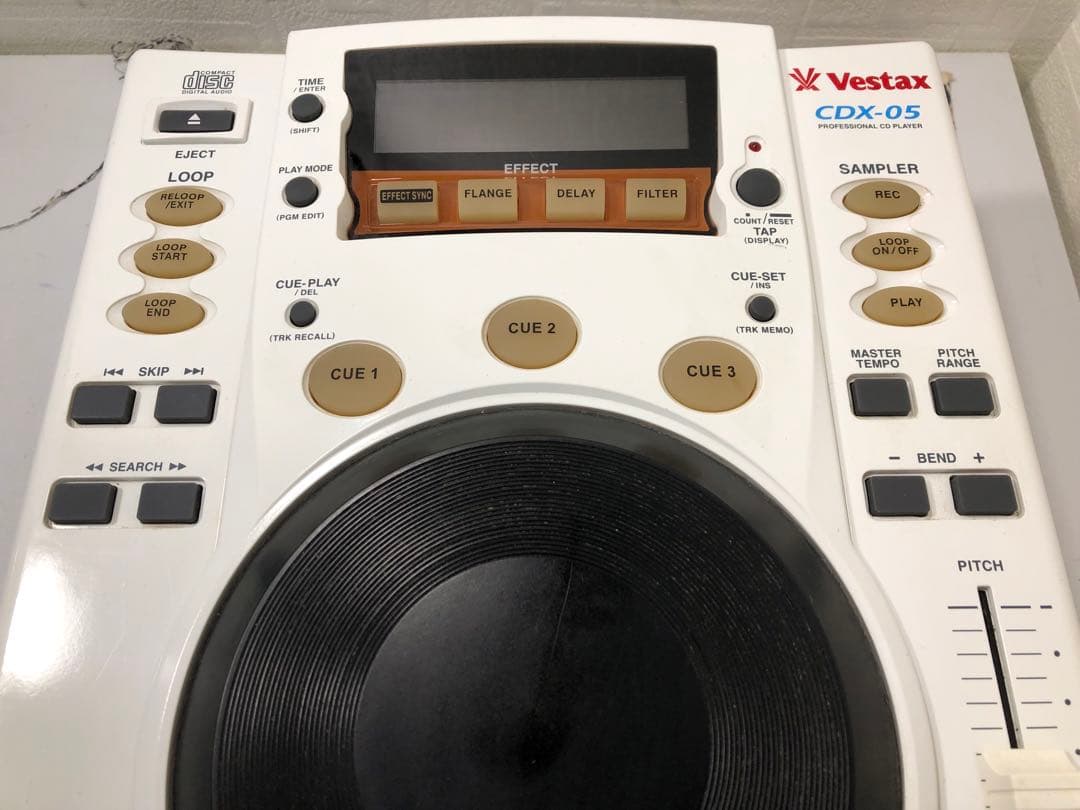 VESTAX ベスタクス　CDX-05 白　純正電源ケーブル付属