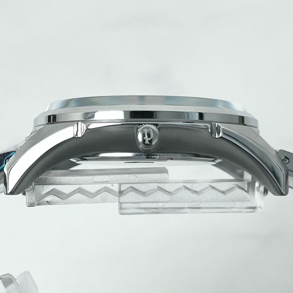 【美品】 稼働 POLICE 14384J ネイビー文字盤 デイト 腕時計