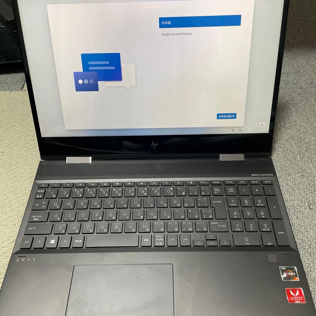 HP Envy ノートPC AMD Ryzen ブラック