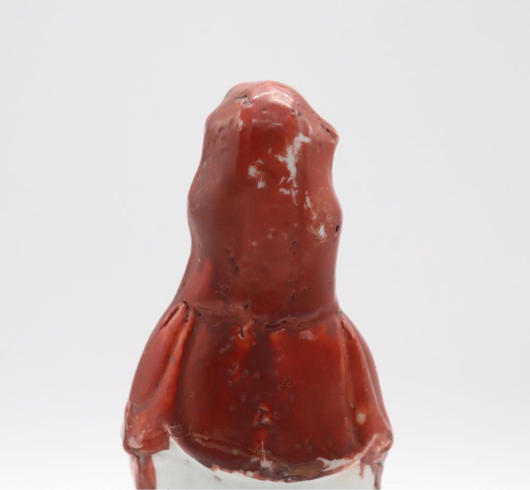 中国　清時代　粉彩　観音　送料込み1028