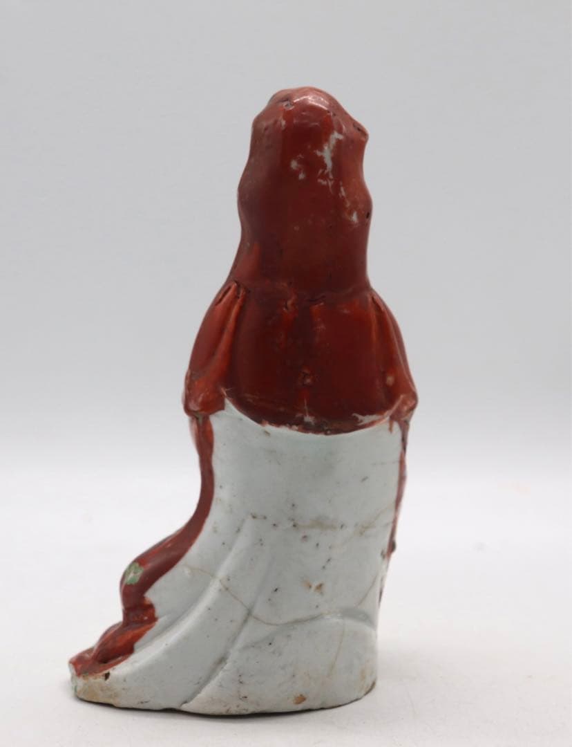 中国　清時代　粉彩　観音　送料込み1028