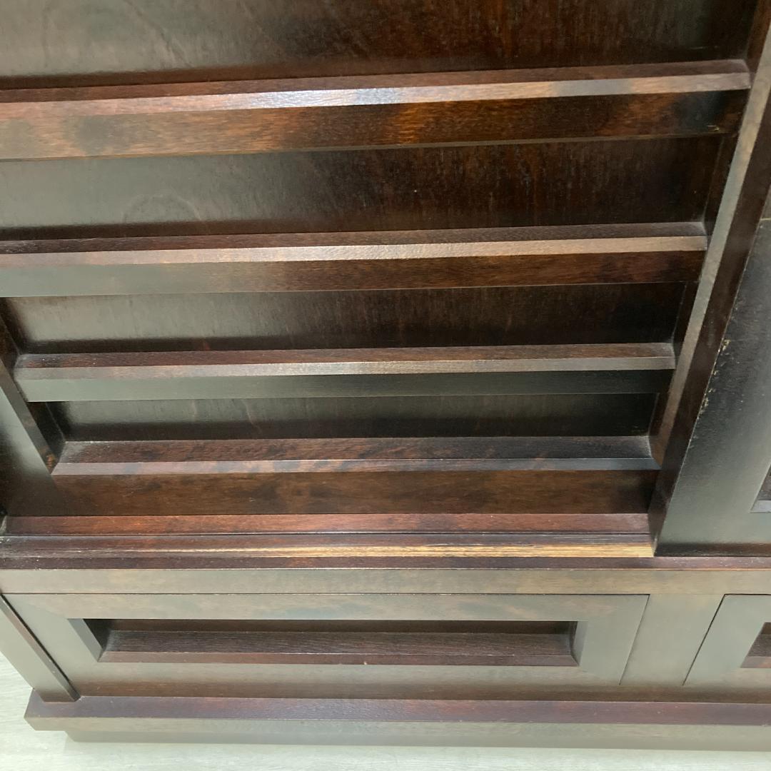 北海道民芸家具 茶棚 茶箪笥 飾り棚 　キャビネット　樺 無垢材　古民家